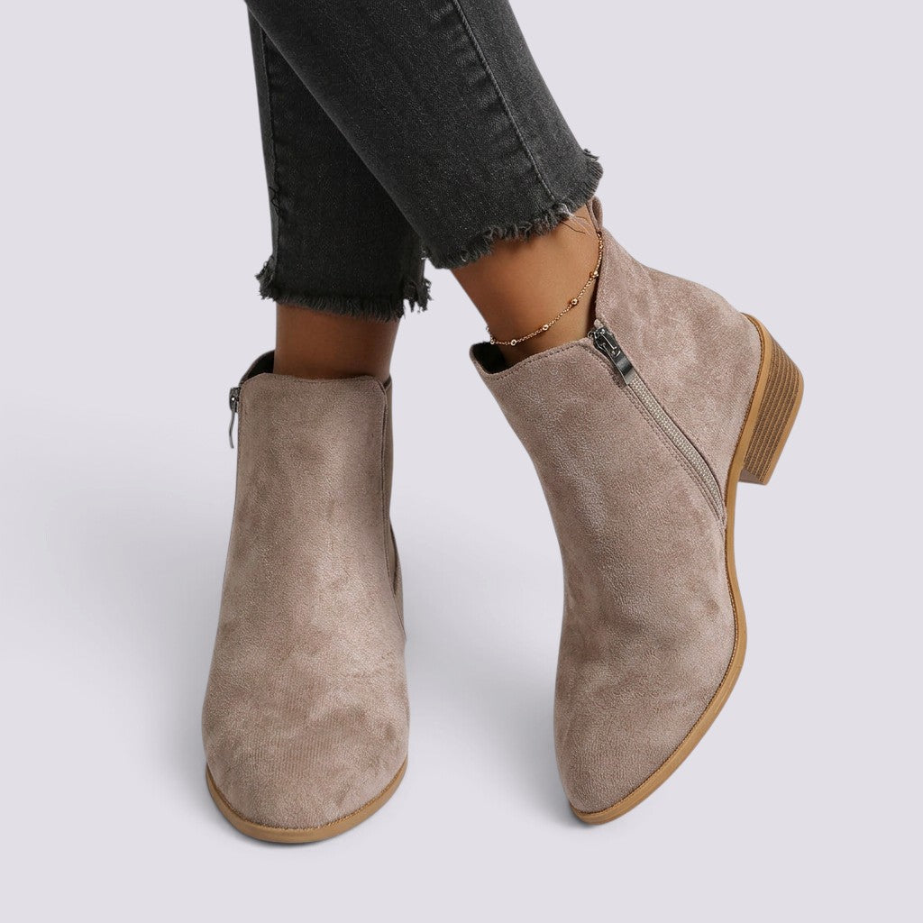 Zapatos de Salón Mujer Tacón Grueso y Punta Fina