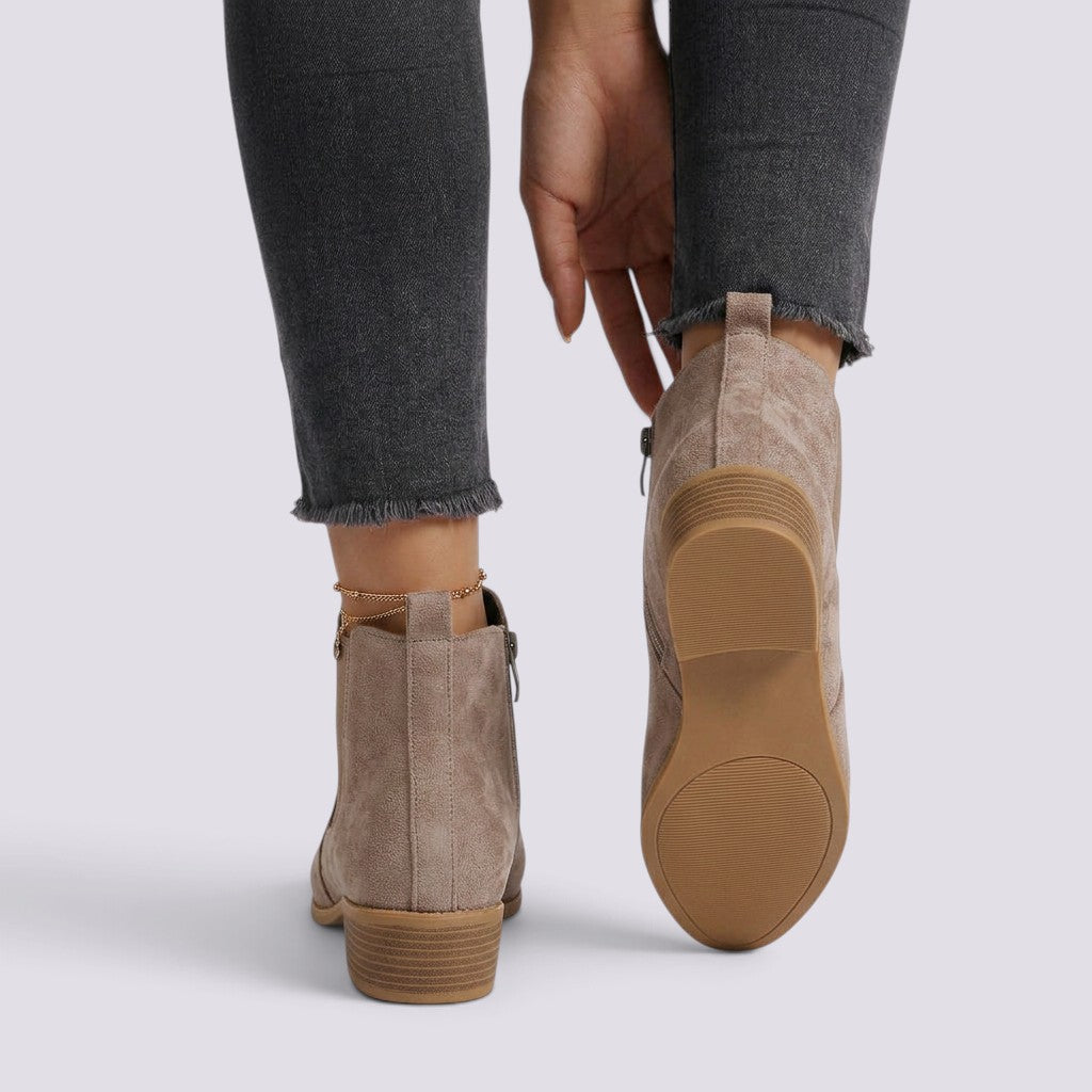 Zapatos de Salón Mujer Tacón Grueso y Punta Fina