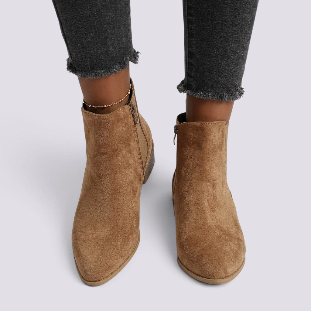 Zapatos de Salón Mujer Tacón Grueso y Punta Fina